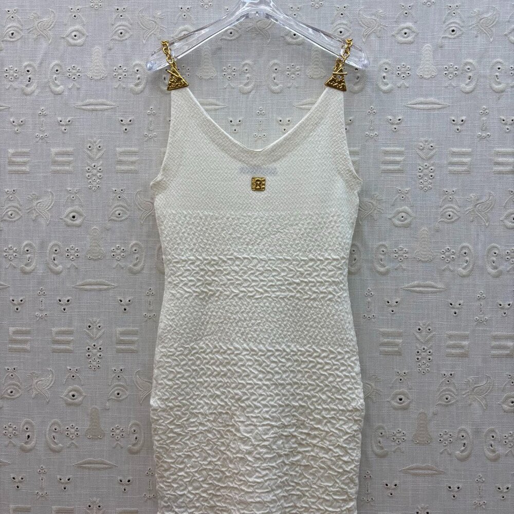 Schiaparelli Metal Chain Knit Dress